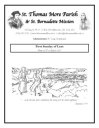 5th March 2017 Bulletin